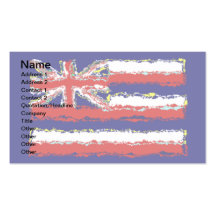 HAWAII FLAG BUSINESS CARD TEMPLATE