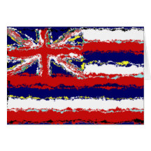 HAWAII FLAG GREETING CARD