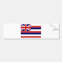 Hawaii State Flag Bumper Sticker