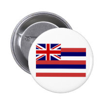 Hawaii State Flag Pinback Button