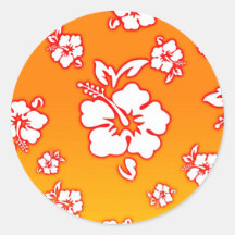 Hawaiian Flowers Sticker
