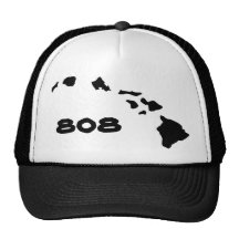 Hawaiian Hawaiian Islands 808 Mesh Hat