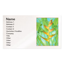 Hawaiian Heliconia Business Card