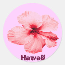 Hawaiian Hibiscus flower sticker