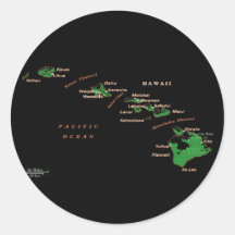 Hawaiian Island Sticker