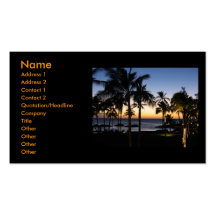 Hawaiian Sunset Business Cards