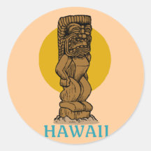Hawaiian Tiki Sticker