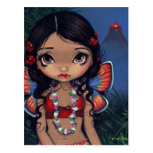 "Hawaiian Volcano Fairy" Postcard