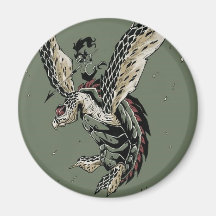 HawksBill Warrior Fridge Magnets