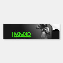 Haxradio bumper sticker
