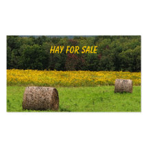 Hay for Sale Business Card Templates