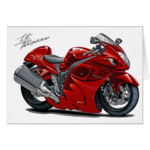 Hayabusa Red Bike Card