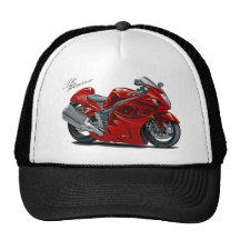 Hayabusa Red Bike Trucker Hats