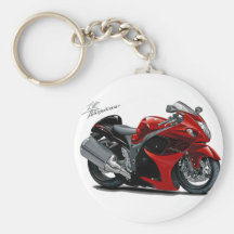 Hayabusa Red-Black Bike Keychains