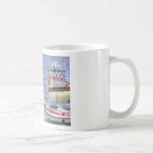 HDR Red Aeroplane Group Under Control Tower Mugs