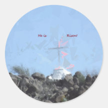 He is Risen Easter Stickers