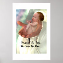 He Loves Us Posters
