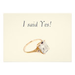 He Put a Ring on It/save the date Custom Invites