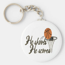 He Shoots...He Scores Keychains