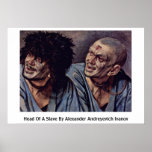 Head Of A Slave By Alexander Andreyevich Ivanov Print