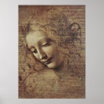 Head of a Young Woman with Tousled Hair or, Leda Posters