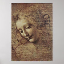 Head of a Young Woman with Tousled Hair or, Leda Posters