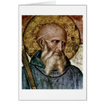 Head Of St. Benedict By Fra Angelico Cards
