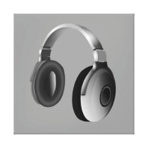 HEADPHONES GALLERY WRAPPED CANVAS