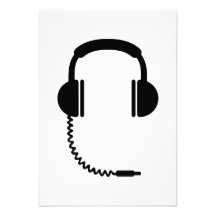 Headphones music sound invitations