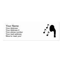 Headphones notes music business card templates