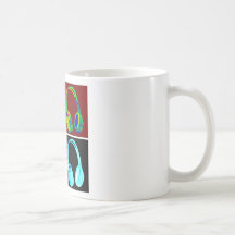 Headphones Pop Art Mugs