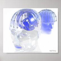 heads in glass poster