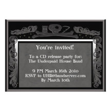 headstone party invite (grey)