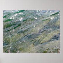 Healing Meditation - Blue Waves Centre Island V13 Print