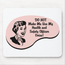 Health and Safety Officer Voice Mouse Mats