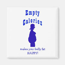 Health, empty calories magnet