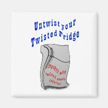 Health, empty calories refrigerator magnets