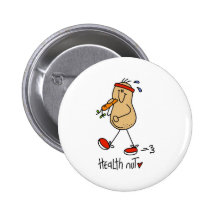 Health Nut Pinback Buttons
