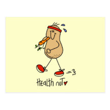 Health Nut T-shirts and Gifts Postcards