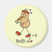 Health Nut T-shirts and Gifts Refrigerator Magnets