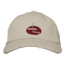 Healthy Eating Embroidered Hats