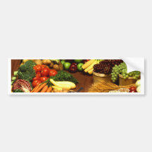 Healthy food bumper sticker