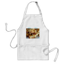 Heaps of sausage rolls apron
