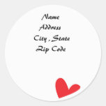 Heart  -Address Labels Stickers