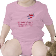 heart_&amp;_arrow_3, My  daddy's heart is fille... Tshirt