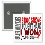 Heart Attack Survivor 4 Heart Disease Pin