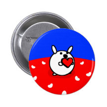 HEART BUNNY Button