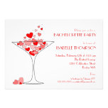 Heart Champagne Bachelorette Party Invitation