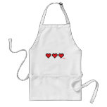 Heart Containers - Gamer, geek video games Life Aprons