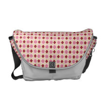 HEART DESIGN COURIER BAG